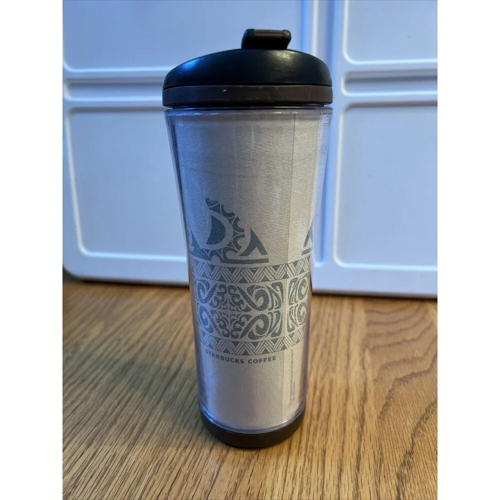 Starbucks Hawaii 2007 Honu Tribal Sea‎ Turtle Travel Tumbler Mug 16oz